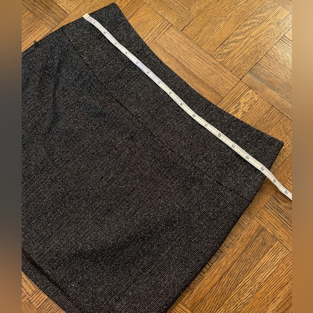 NWOT Express Black Metallic Mini Skirt - Picture 5 of 9